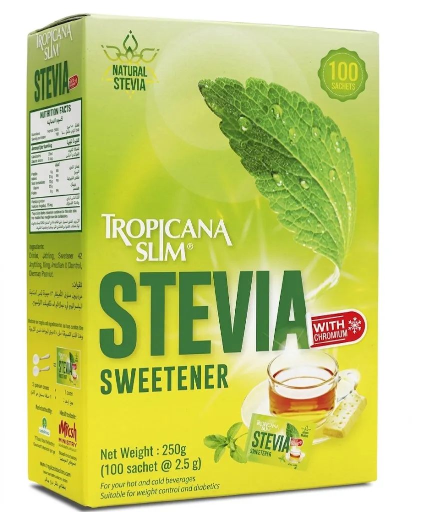 TROPICANA SLIM STEVIA CHROMIUM 100S 250G