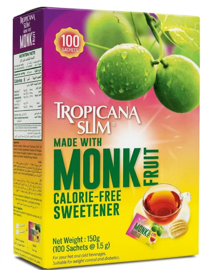 TROPICANA SLIM MONK FRUIT W/C 150G 100 SACHETS