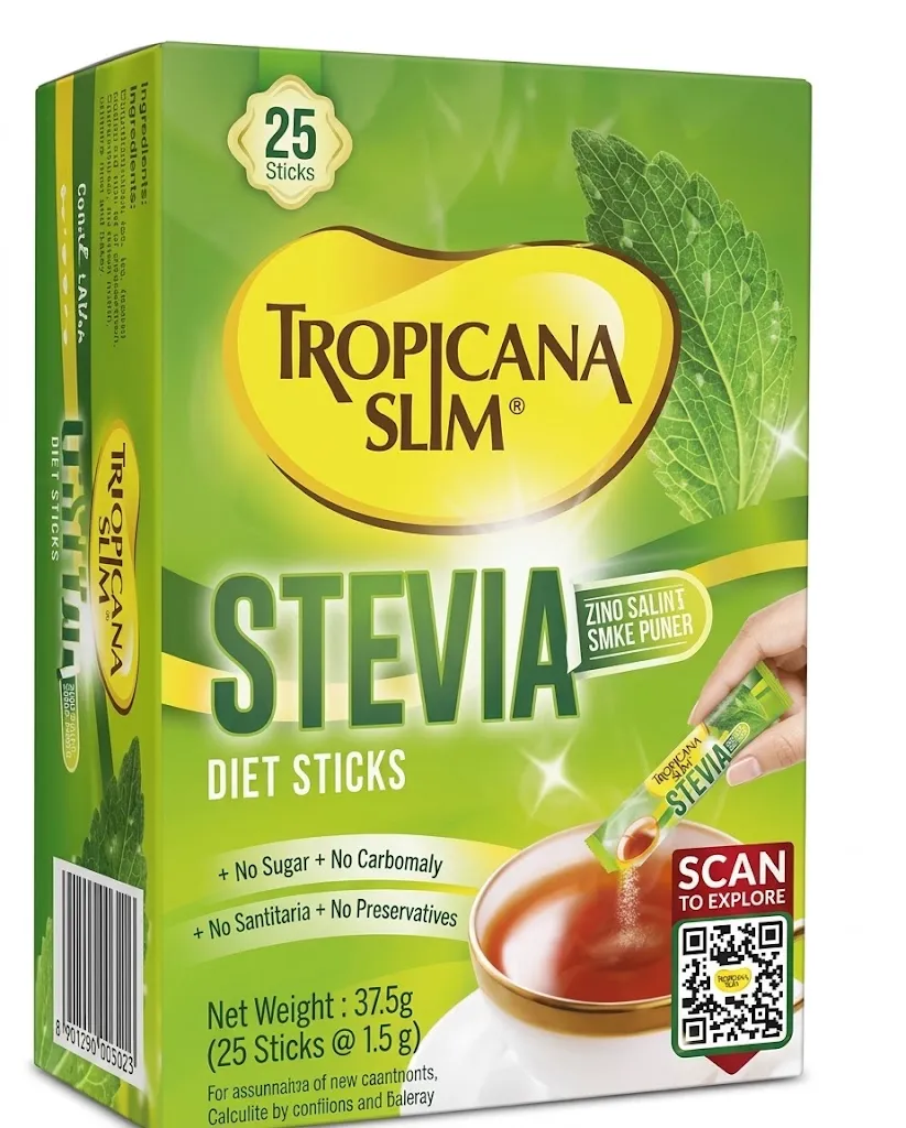 TROPICANA SLIM STEVIA  25S DIET STICKS