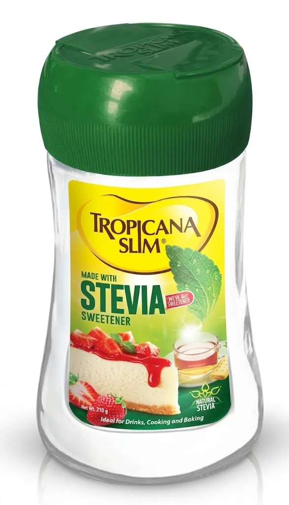 TROPICANA SLIM STEVIA BOTTLE 210G