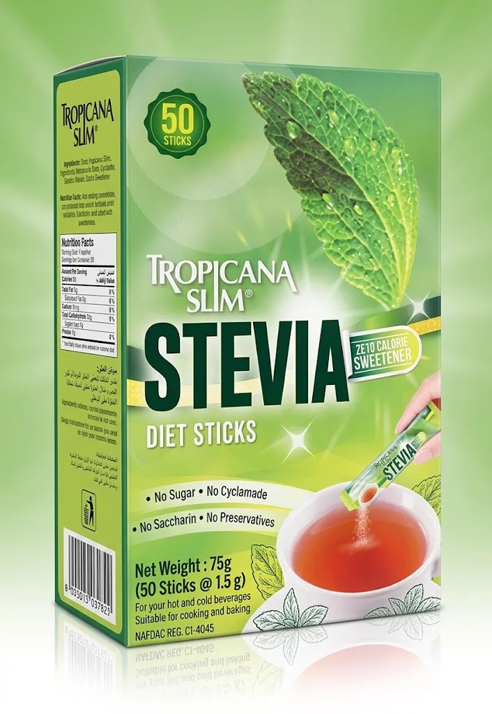 TROPICANA SLIM STEVIA DIET STICK 50S  90G