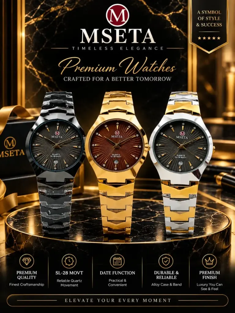 MSETA Luxury Quartz Watch