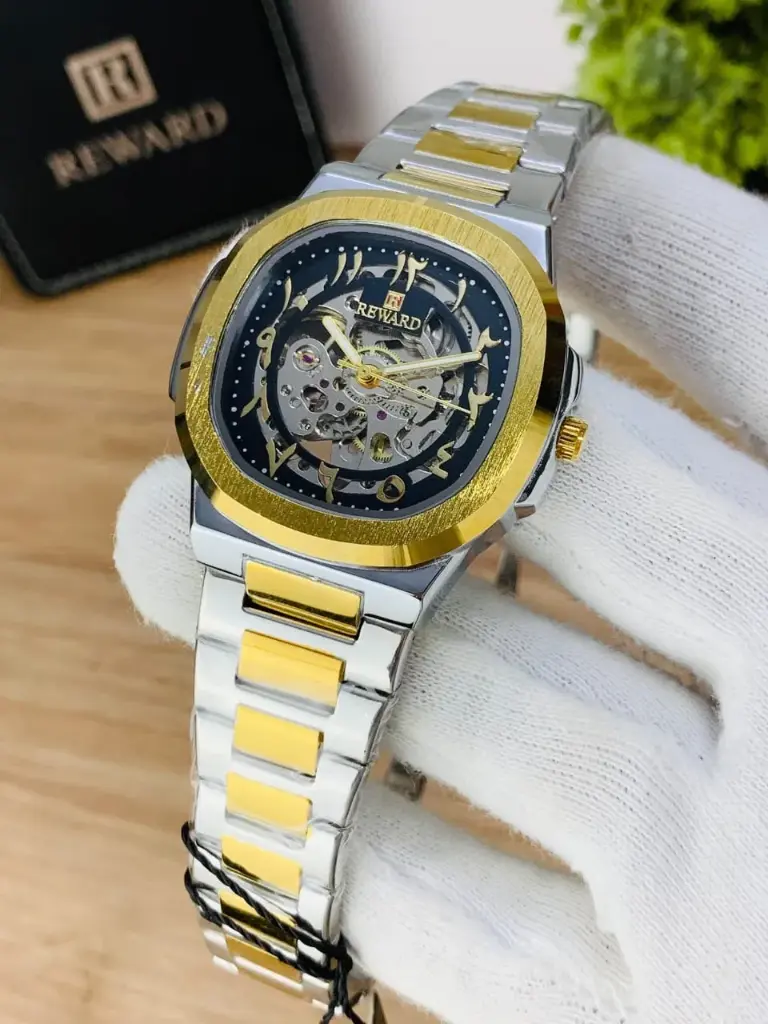 REWARD Automatic Arabic Design Watch (Two-Tone)