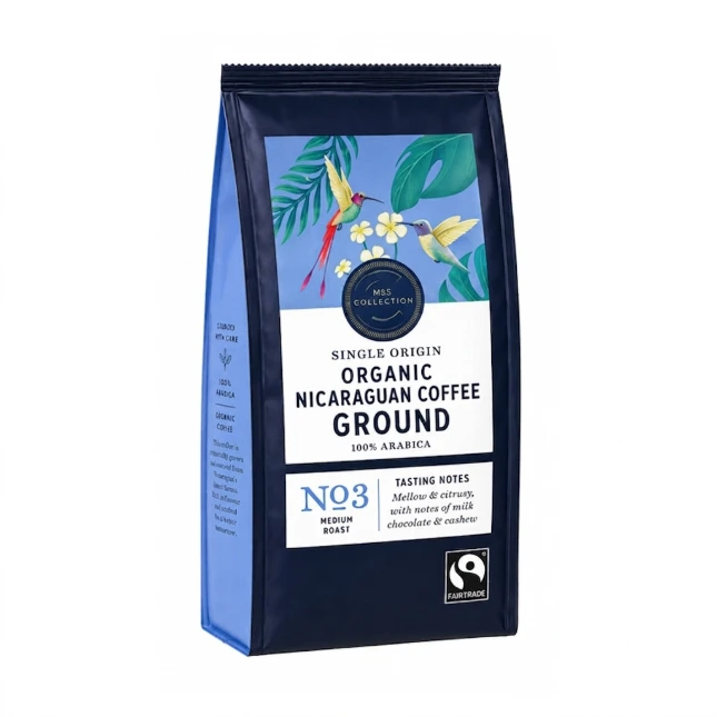 Marks & Spencer Ground Organic Nicaraguan Coffee  227gm