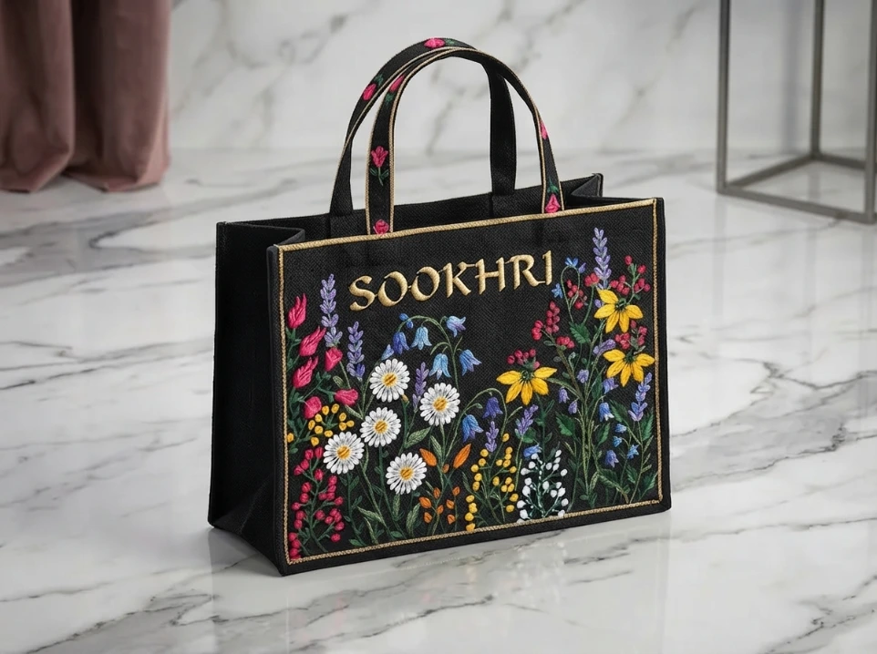 Pakistani Women Embroidered Sookhri Tote Bag