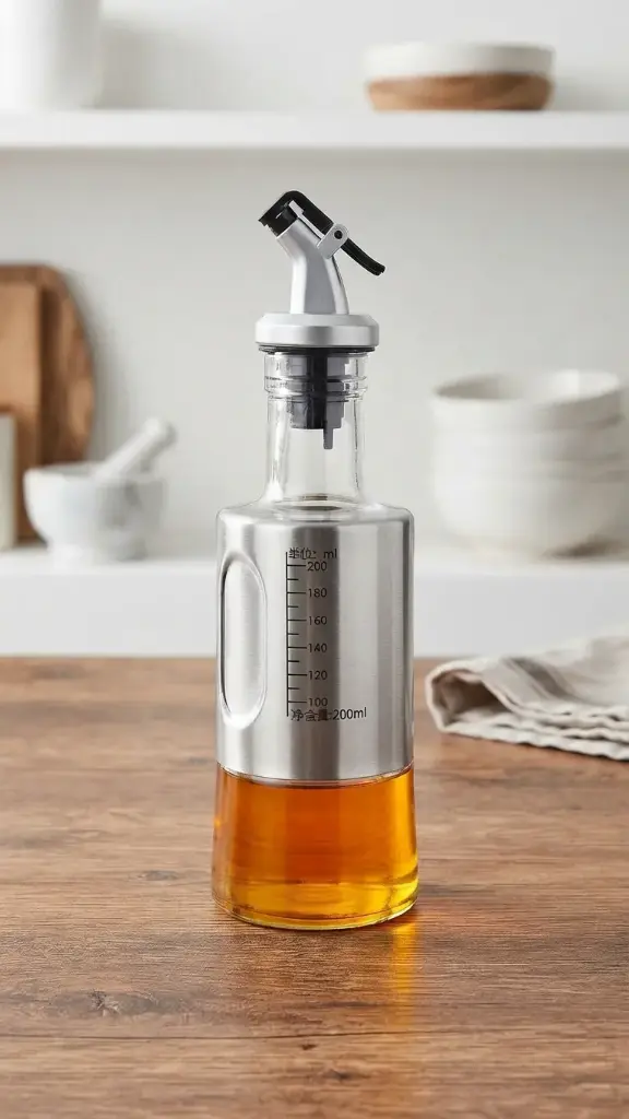 Stainless Steel Oil Dispenser Bottle