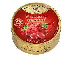 CAVENDISH & HARVEY STRAWBERRY DROPS TIN 130GM