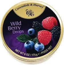 CAVENDISH & HARVEY WILD BERRY DROPS TIN 130GM
