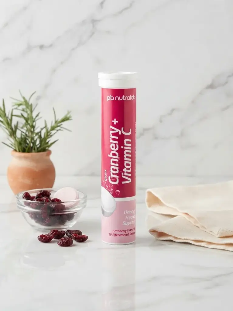 pb nutralab Cranberry + Vitamin C Effervescent Tablets (20 Tablets)