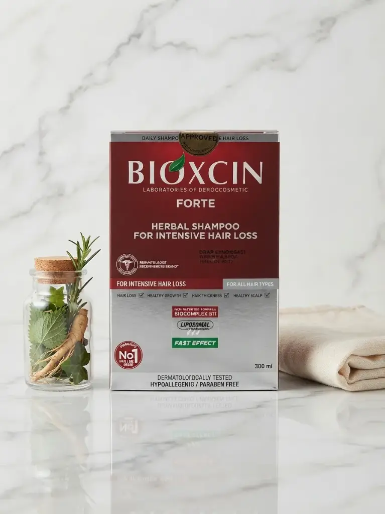 BIOXCIN Forte Herbal Shampoo for Intensive Hair Loss (300 ml)