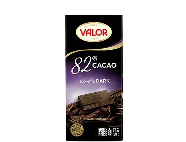 VALOR 82% DARK CHOCOLATE 100G