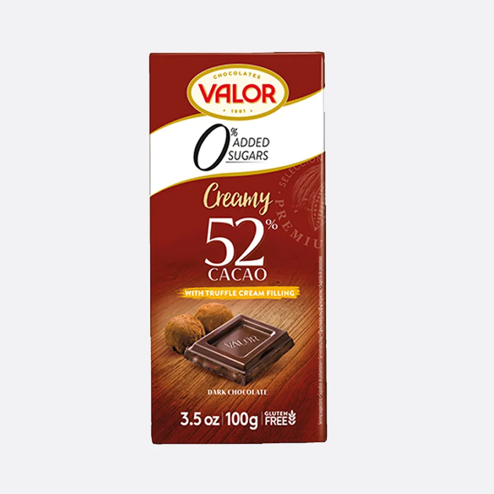VALOR CREAMY DARK CHOCOLATE S/F 100G